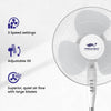 Proaira 16 Oscillating Pedestal Fan, 3 Speed Control, White