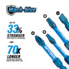Spyder 7-Piece 2 Impact Driver Bit Set (PH1, PH2, SQ1, SQ2, T20 & T25x2) Mach-Blue®