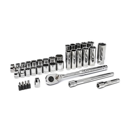 GearWrench 36 Piece 3/8” Drive 72-Tooth 12 Point Drive Mechanics Tool Set