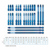 Spyder 7-Piece Metric Impact Driver Hex Bit Set (2, 2.5, 3, 4, 5, 5.5, 6mm) Mach-Blue®