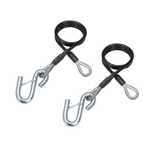 TowSmart 40 in. Safety Cable w/Spring Loaded Safety Hooks 5000 lb