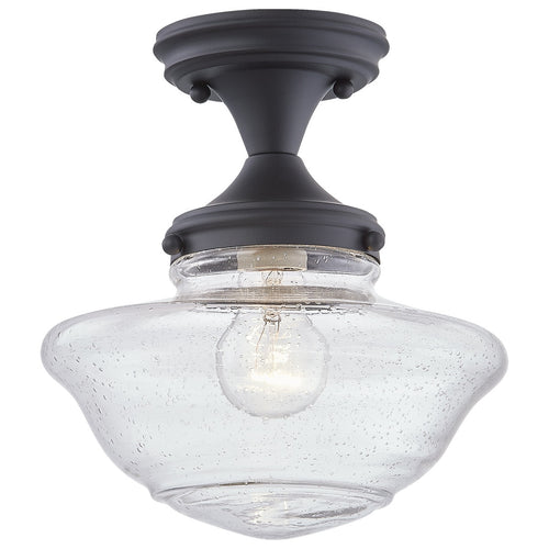 Design House  Schoolhouse Semi-Flush Mount Light, Black