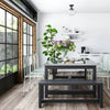 Design House  Schoolhouse Semi-Flush Mount Light, Black