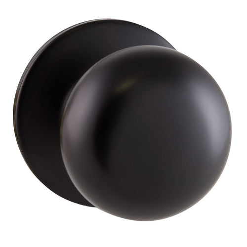 Design House Cambridge Passage Door Knob Matte Black
