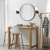 Design House Aubrey Indoor 1-Light Wall Sconce Matte Black