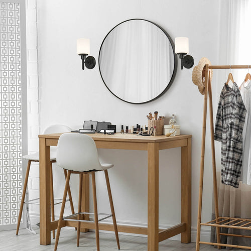 Design House Aubrey Indoor 1-Light Wall Sconce Matte Black