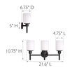 Design House Aubrey 3-Light Vanity Light Matte Black