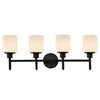 Design House Aubrey 4-Light Vanity Light Matte Black