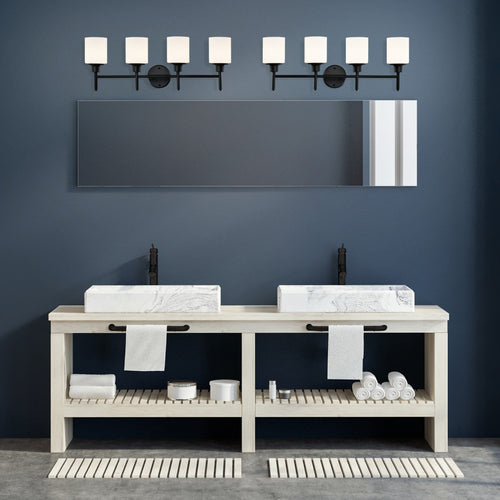 Design House Aubrey 4-Light Vanity Light Matte Black