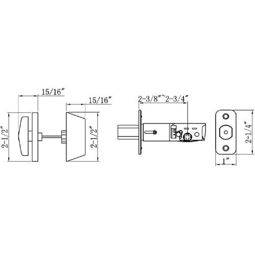 Design House Pro Series Single Cylinder Deadbolt Matte Black