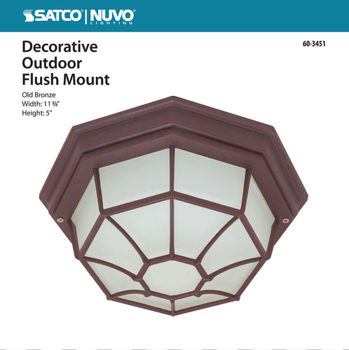 Satco 60-3451 1 LT 12 Spider Cage Ceiling