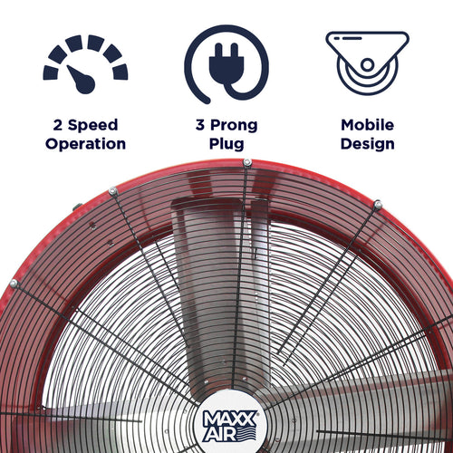 Maxx Air 36 In. 2-Speed Belt Drive Drum Fan