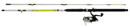 H.T. Enterprises ROD & REEL COMBINATIONS - CHARTREUSE SPRAY