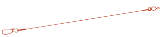 H.T. Enterprises Blood Red Wire Leaders