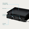 Charbroil® 22 Performance Series™ Portable Tabletop 2 Burner Propane Gas Griddle Black