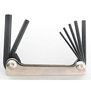 Bondhus 14591, Set 9 Hex Fold-up Tool .050 - 3/16 (1)