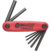 Bondhus 12585, Set 5 Hex Fold-up Tool 3/16 - 3/8 (1)