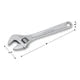 Performance Tool 8 Adjustable Wrench