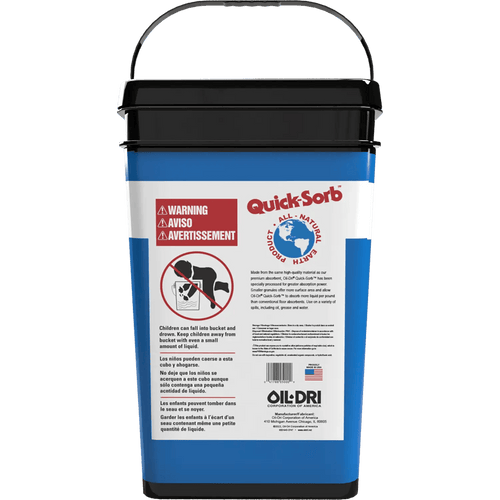 Oil-Dri Quick-Sorb Fine Granular Clay Absorbent Bucket