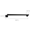 Design House  Millbridge Towel Bar, 24, Matte Black
