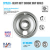 Range Kleen Style B Heavy Duty Chrome Drip Bowls