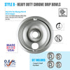 Range Kleen Style B Heavy Duty Chrome Drip Bowls