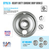 Range Kleen Style B Heavy Duty Chrome Drip Bowls