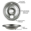 Range Kleen Style B Heavy Duty Chrome Drip Bowls