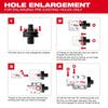 Milwaukee Hole Enlargement Thread Adapter for QUIK-LOK™ Arbors