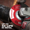 Milwaukee 6 x 1/4 x 7/8 Performance+ Metal Grinding Wheel - Type 27