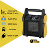 World Marketing Dura Heat Electric Workspace Heater 5120 BTUs 1500W, Heats 250 sq ft - EUH1490