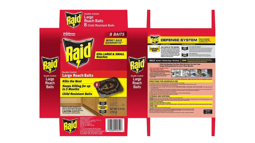 Raid® Double Control Large Roach Baits