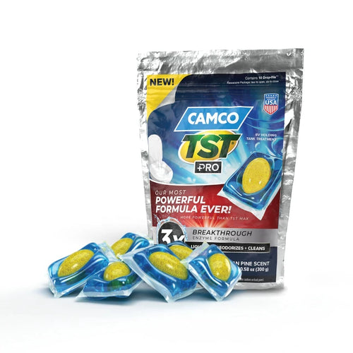 Camco TST PRO RV Holding Tank Treatment Drop-INs American Pine 10-Pack 41770