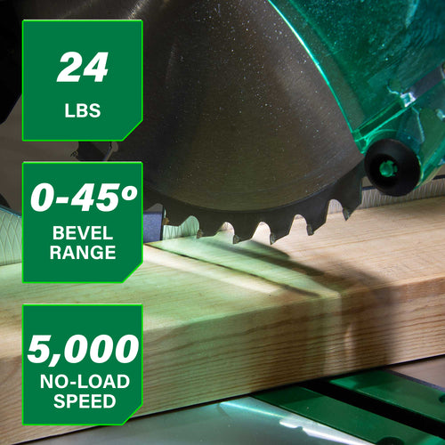 Metabo 10 Single Bevel Compound Miter Saw | Metabo HPT C10FCG2