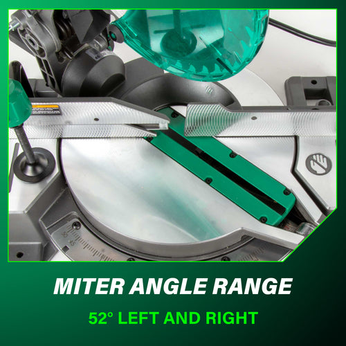 Metabo 10 Single Bevel Compound Miter Saw | Metabo HPT C10FCG2