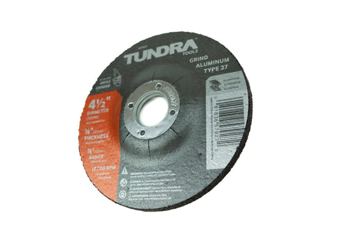 Tundra Tools Type 27 (Aluminum) Abrasive Wheel