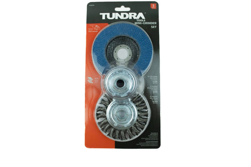 Tundra Tools 3 Piece Mini Grinder Set
