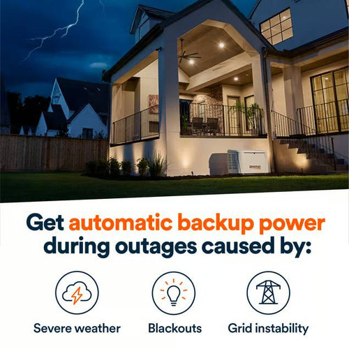 Standby Generator, 22kW with Transfer Switch | Cellular