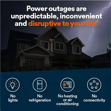 Standby Generator, 22kW with Transfer Switch | Cellular