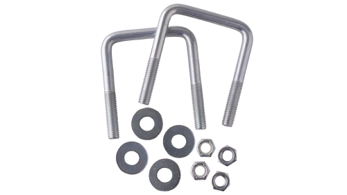 Carry-on Trailer Square U-Bolt Kit 1/2 x 3-1/8 x 4