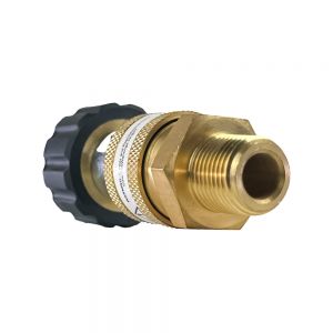 BluBird Industries Blu Shield Female Metric x 3/8 Quick Disconnect Plug/Socket Pressure Washer Adapter Set