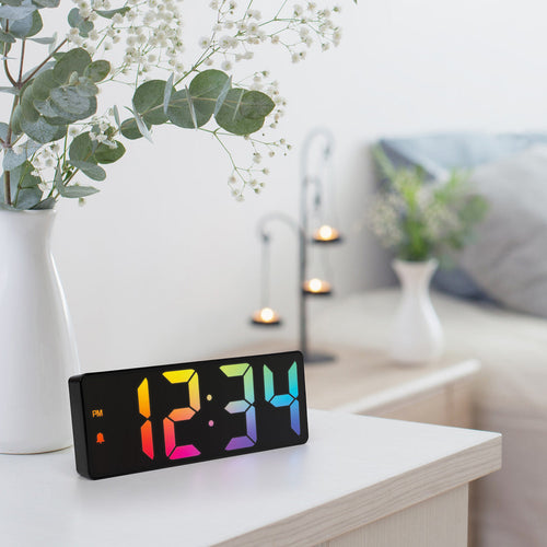 La Crosse Technology Gradient Digital Alarm Clock with Indoor Temp