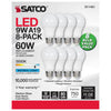 Satco S11461 9A19/LED/850/ND/120V/8PK