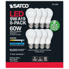 Satco S11461 9A19/LED/850/ND/120V/8PK