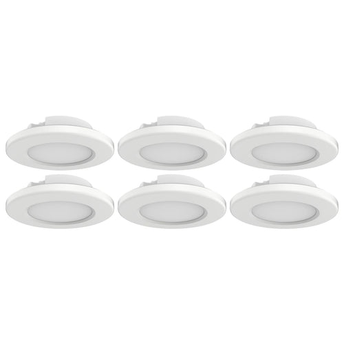 Satco 62-1580 6PK-4 Surface Mount - White