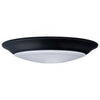 Satco 62-1804 7 LED Disk Light Black Finish