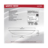 Satco 62-1804 7 LED Disk Light Black Finish