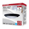 Satco 62-1804 7 LED Disk Light Black Finish