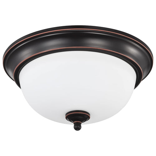 Satco 62-1558 LED 19W 13 Flush Mount 3000K Mahogany Bronze Finish