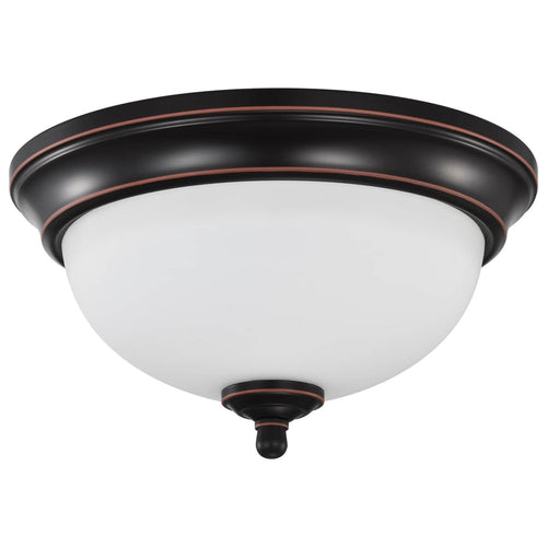 Satco 62-1557 LED 19W 11 Flush Mount 3000K Mahogany Bronze Finish